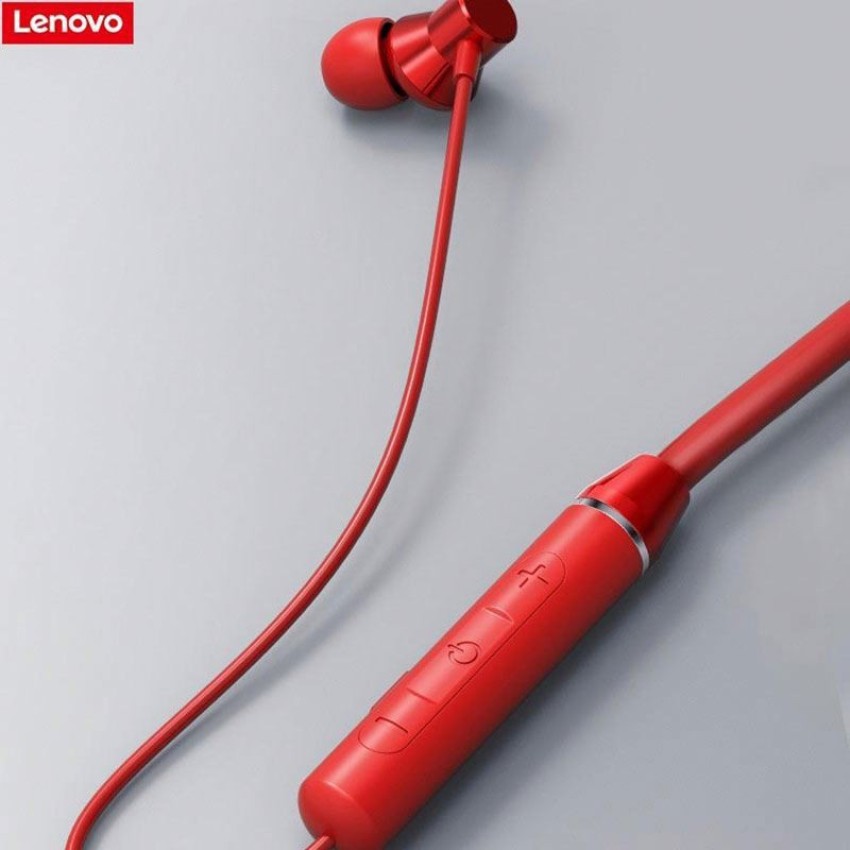 Lenovo HE05 Bluetooth Headset Red In the Ear Bluetooth Headset