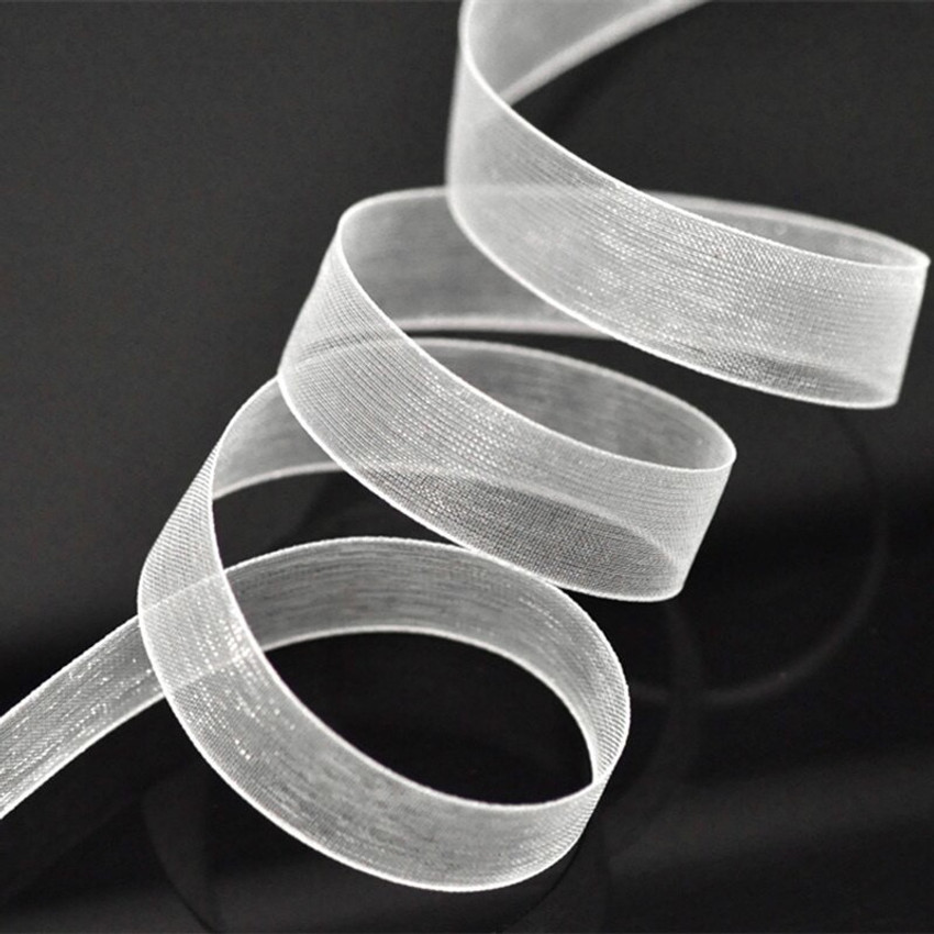 White clearance organza ribbon