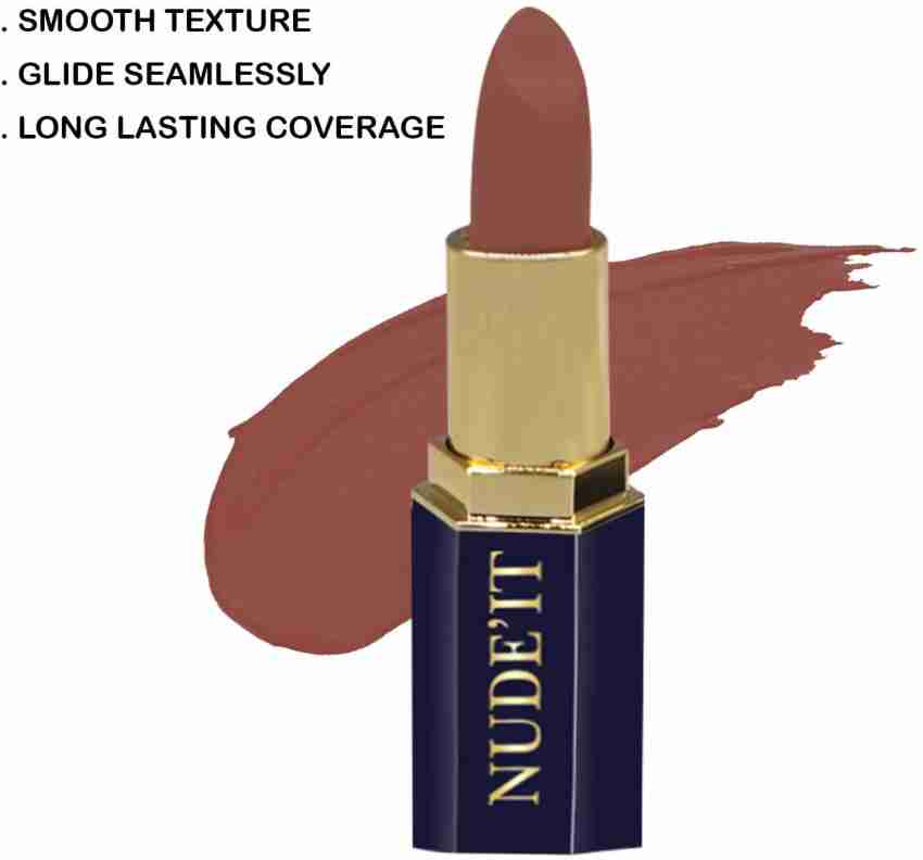 Price in India, Buy CVB C12-201 Nude'It Lip Colour for Smudge-Proof Matte  Finish, Dermatologically Tested Smooth Texture Highly Blendable  Long-Lasting Lipstick Online In India, Reviews, Ratings & Features