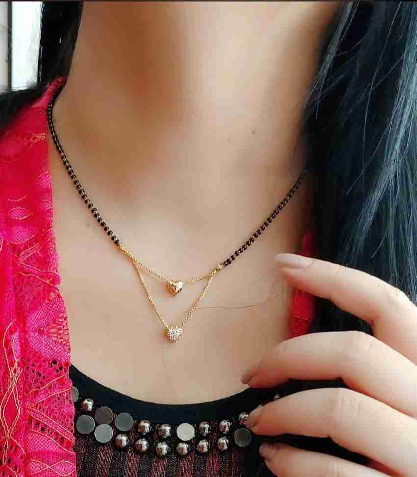 Simple chain mangalsutra deals design