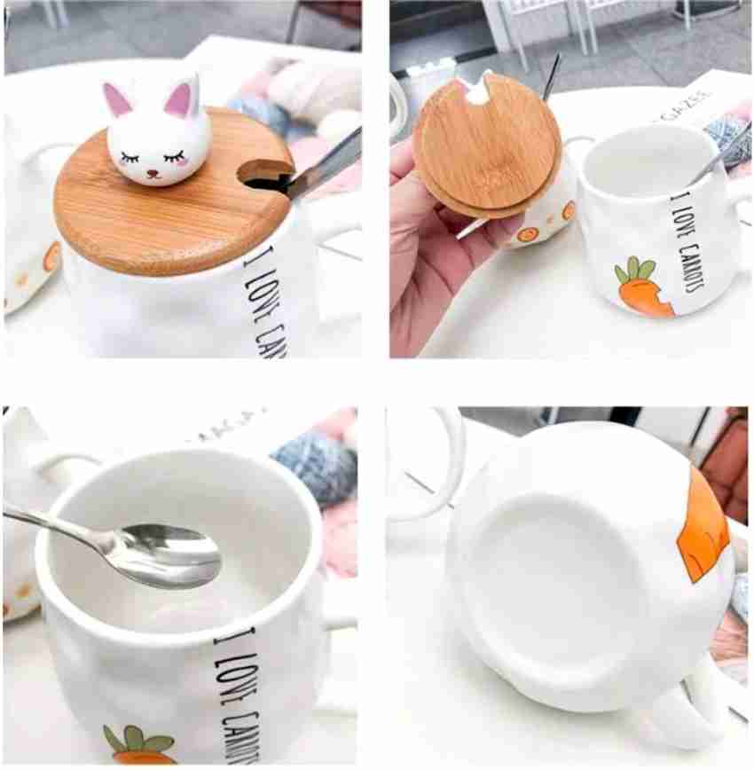 1pc Lovely Christmas Cartoon Creative Ceramic Coffee Mug For Breakfast,  Gift Cup