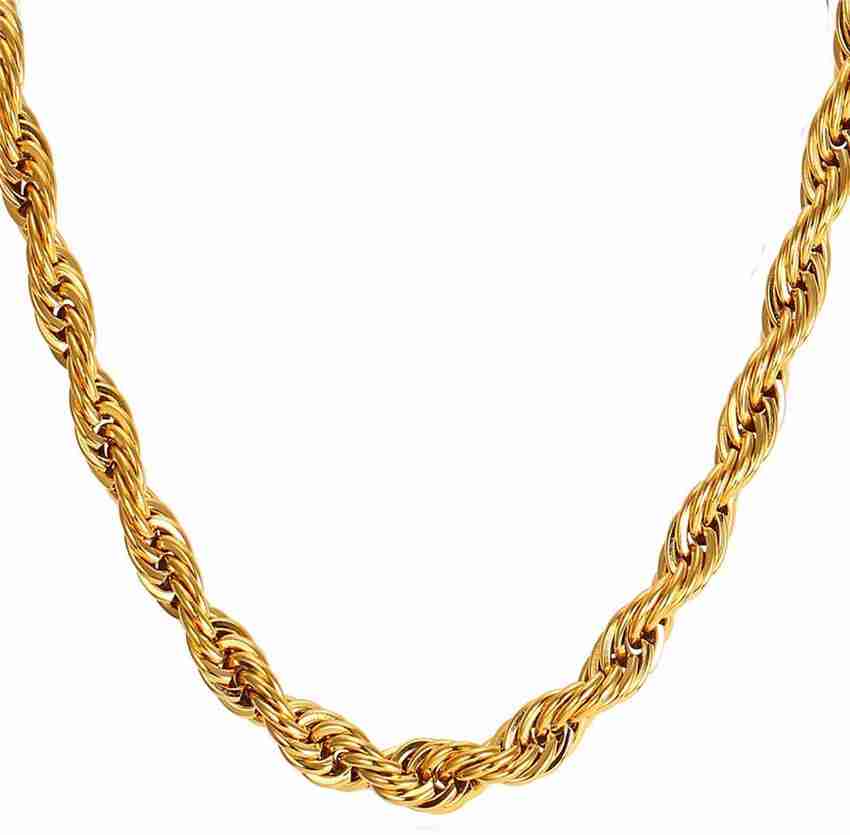 Gold tone stainless steel cheap chain