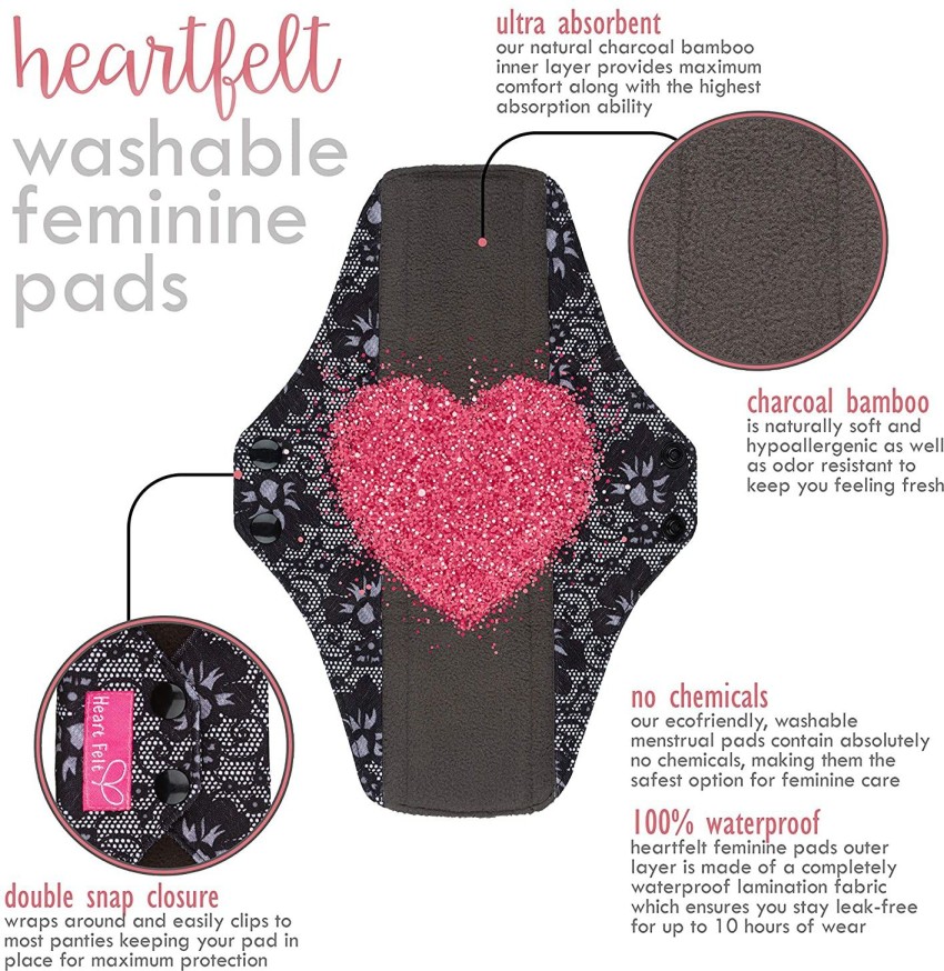 Generic Washable Reusable Pads Cloth Panty Liner Pads @ Best Price Online