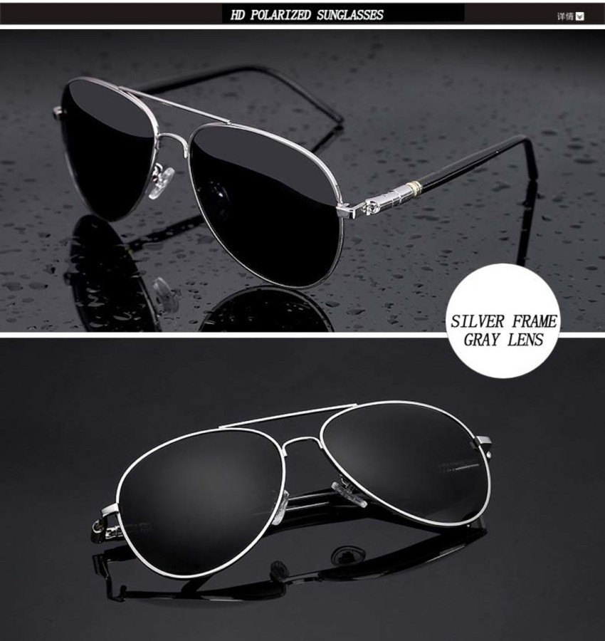 Buy elegante Aviator Sunglasses Black For Men & Women Online @ Best Prices  in India