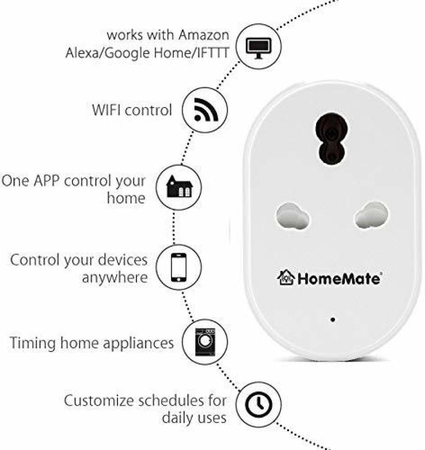 HomeMate SmartLife Socket Smart Plug Price in India - Buy HomeMate  SmartLife Socket Smart Plug online at