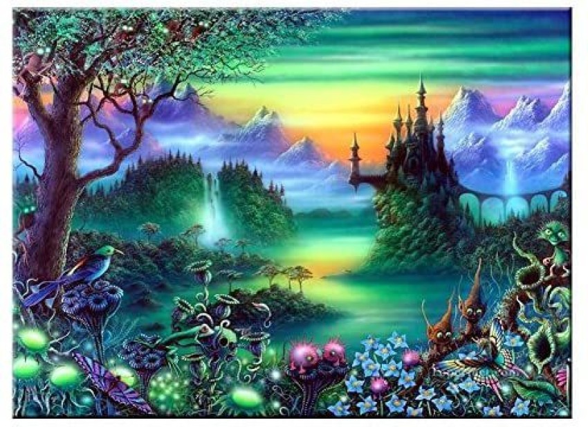 Fipart 5D DIY Diamond Painting Cross Stitch Craft Kit Wall