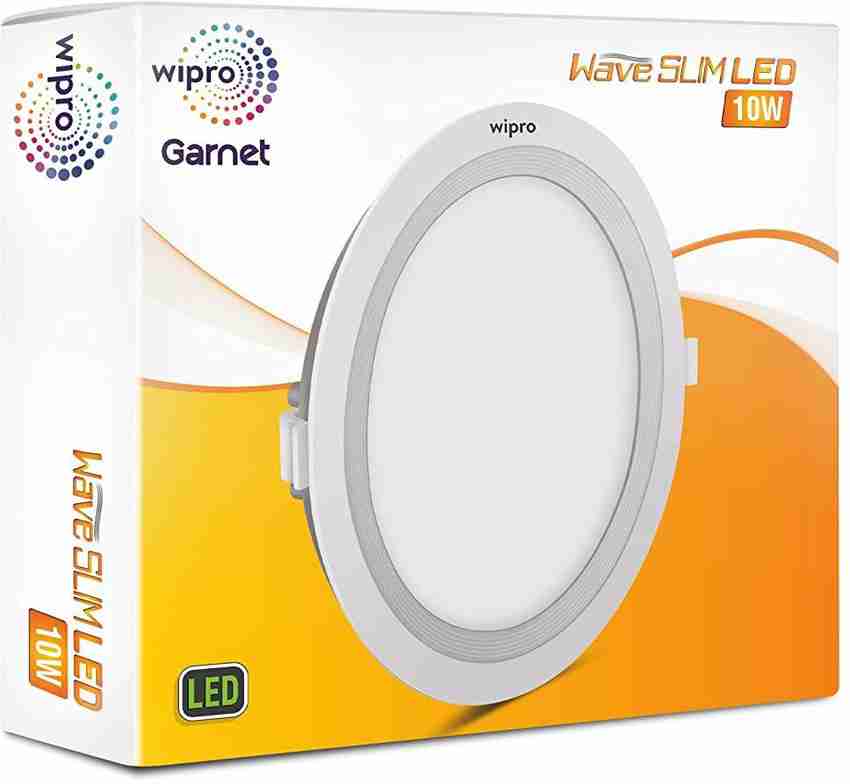 Wipro 10 Watt Garnet LED Panel light Natural White 4000K Pack of 4 For False Ceiling in Home Office Restaurant Mandir Shops Workshops Modern Spaces Recessed Ceiling Lamp Price in India Buy Wipro