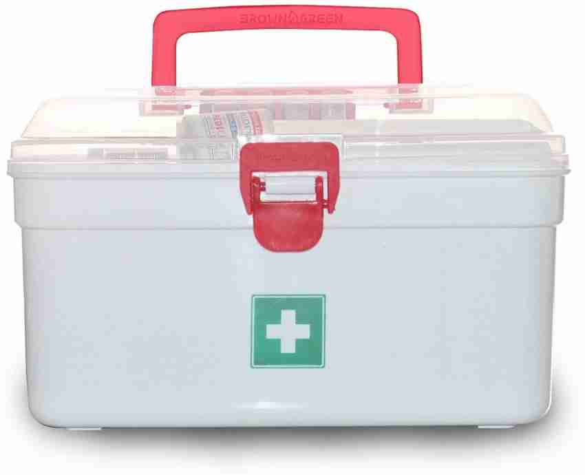 Milton Medical Box, First Aid Empty Medicine Storage Box | Organizer |  Family Emergency Kit | Detachable Tray | Easily Accessible with a  Transparent