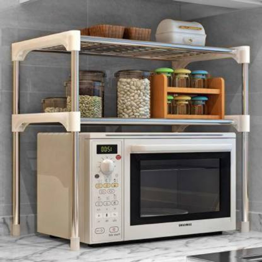 Flipkart SmartBuy Utensil Kitchen Rack Plastic Iron 3 Shelves Microwave Stand Kitchen Utility Space Saving Kitchen rack Utensil Kitchen Rack Price in India Buy Flipkart SmartBuy Utensil Kitchen Rack P...