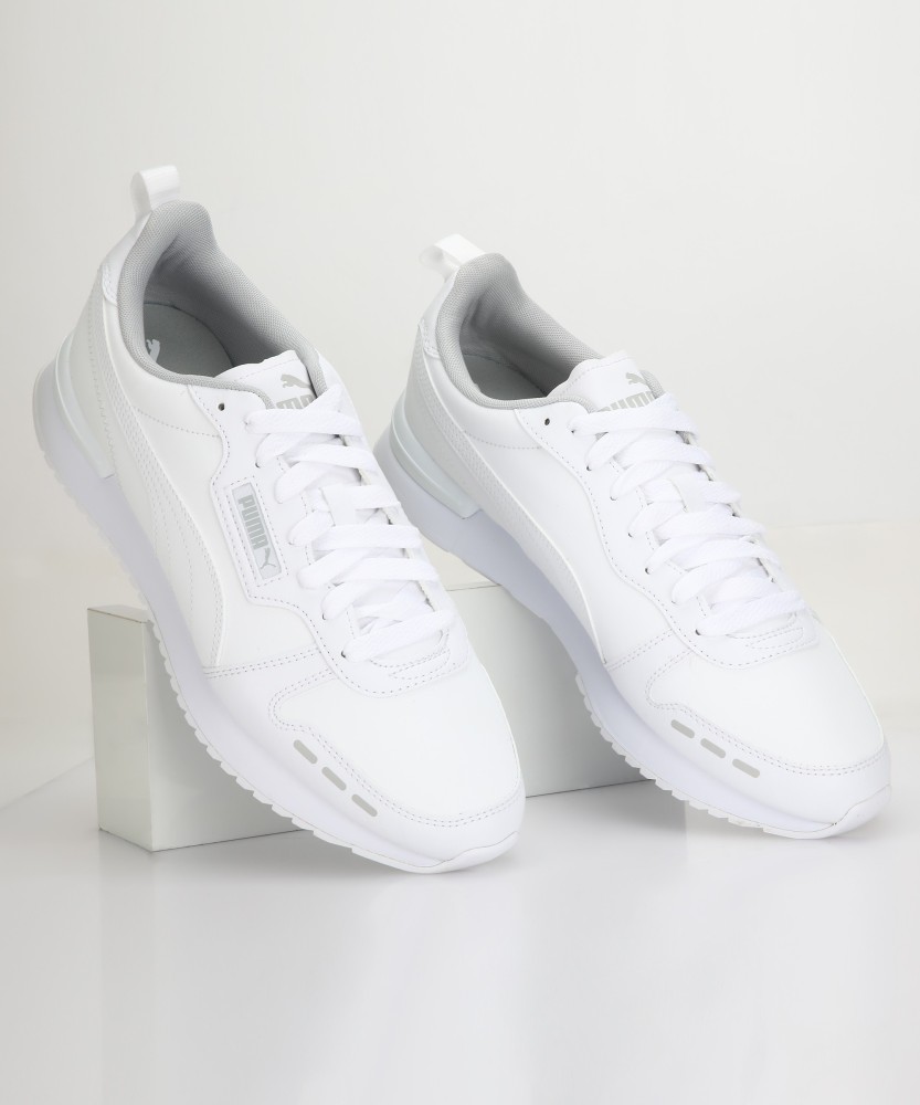 Puma white sneakers store online