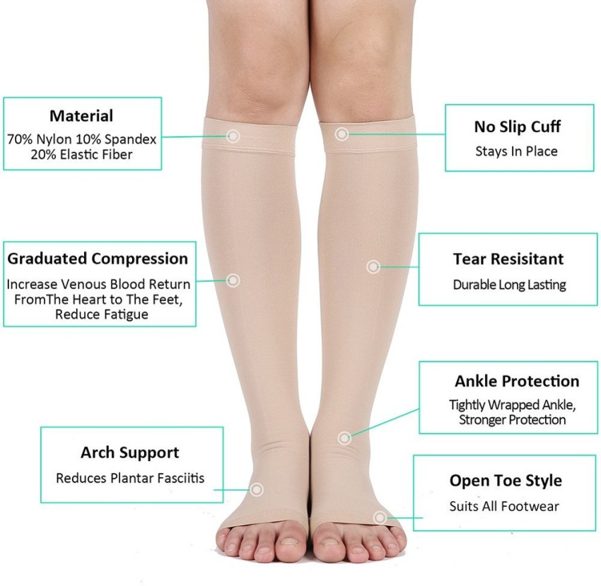 Xclub Comprezon Varicose Vein Stockings Class 2 Below Knee. Knee Support -  Buy Xclub Comprezon Varicose Vein Stockings Class 2 Below Knee. Knee  Support Online at Best Prices in India - Sports