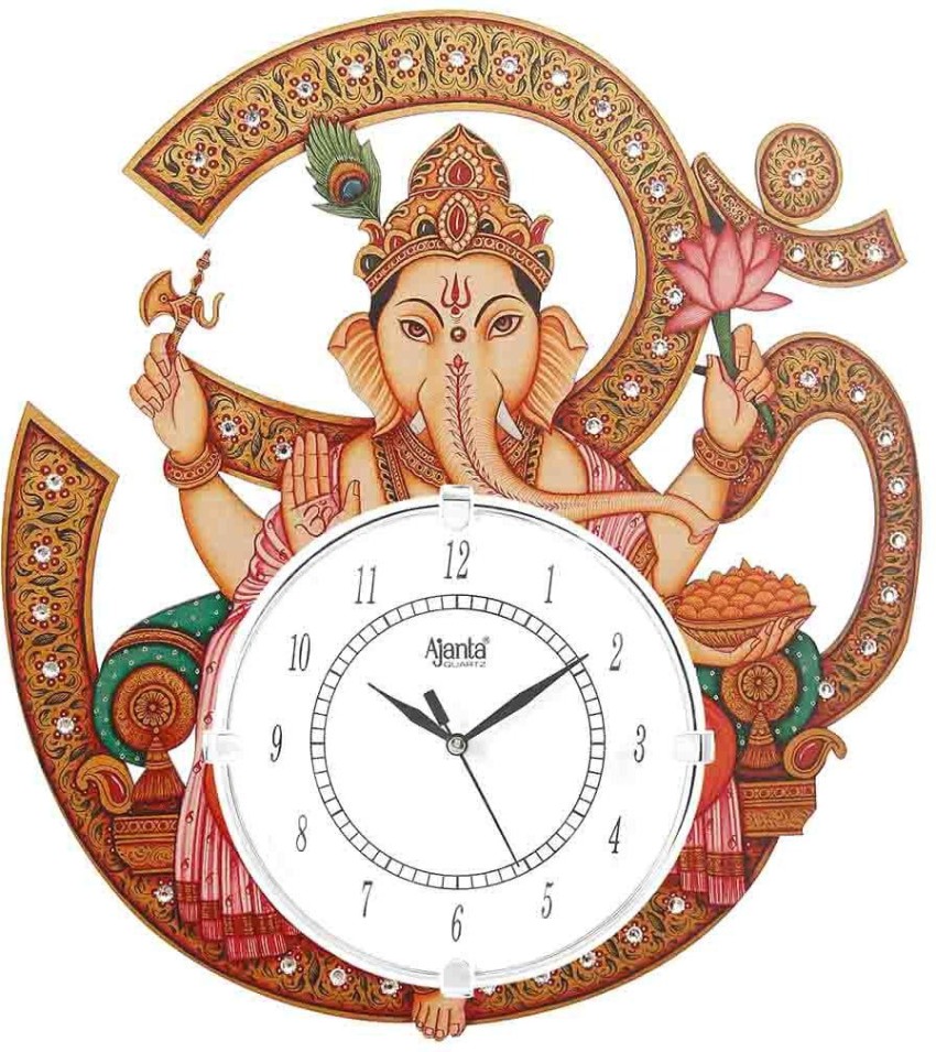 AJANTA Analog 38.4 cm X 34.4 cm Wall Clock Price in India - Buy AJANTA  Analog 38.4 cm X 34.4 cm Wall Clock online at