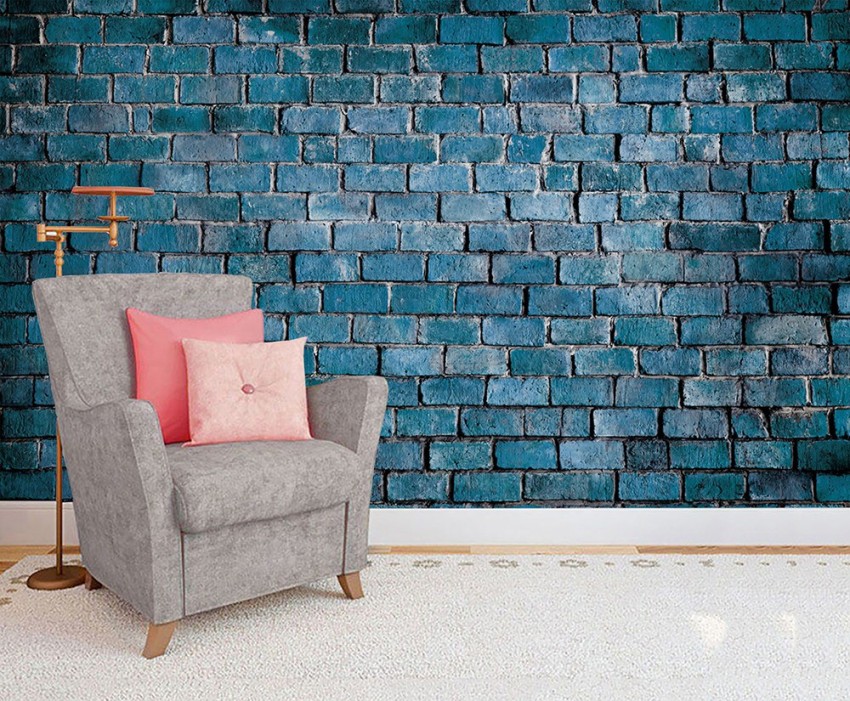 Blue Brick Wall For Backgrounds Or Wallpaper Stock Photo Picture And  Royalty Free Image Image 18624164