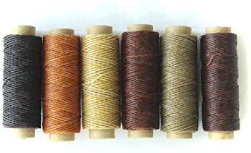 28 pcs Leather Waxed Thread Leather Sewing Waxed Thread Cord with
