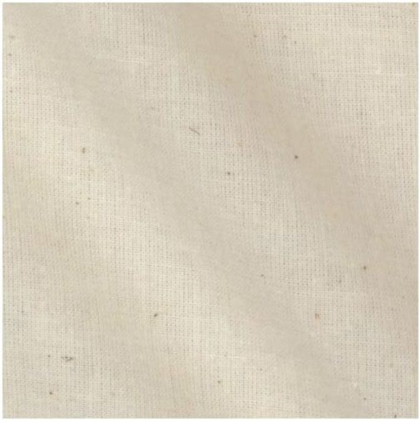 Muslin Fabric Natural 100% Cotton Fabric 60 Wide by The Yard (5 Yard)