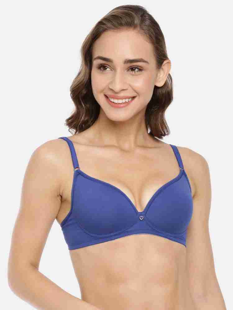 Buy Macrowoman Lightly Padded Women T-Shirt Bra(Blue) on Flipkart