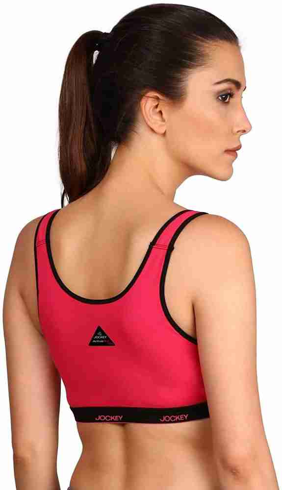 JOCKEY 1382 Low Impact Padded Racerback Sports Bra Prints XXL (J Teal  Assorted) in Delhi at best price by Inners. - Justdial