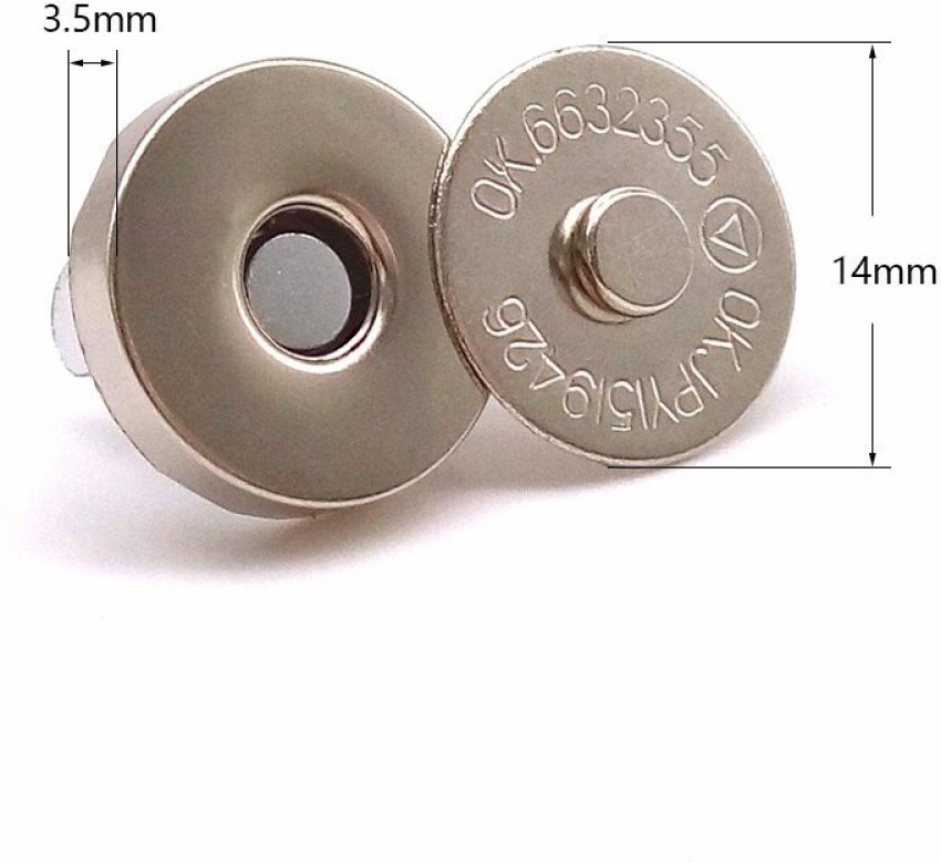 20 Sets Magnetic Button Clasp Snaps 18mm - Great for Sewing, Craft, Purses,  Bags, Clothes, Leather 