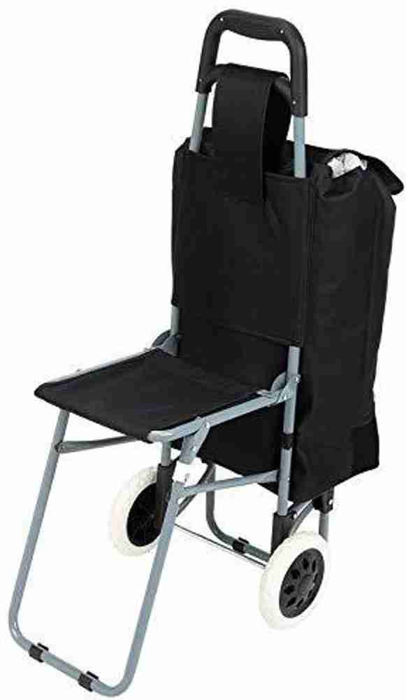 Multipurpose trolley bag with foldable chair discount