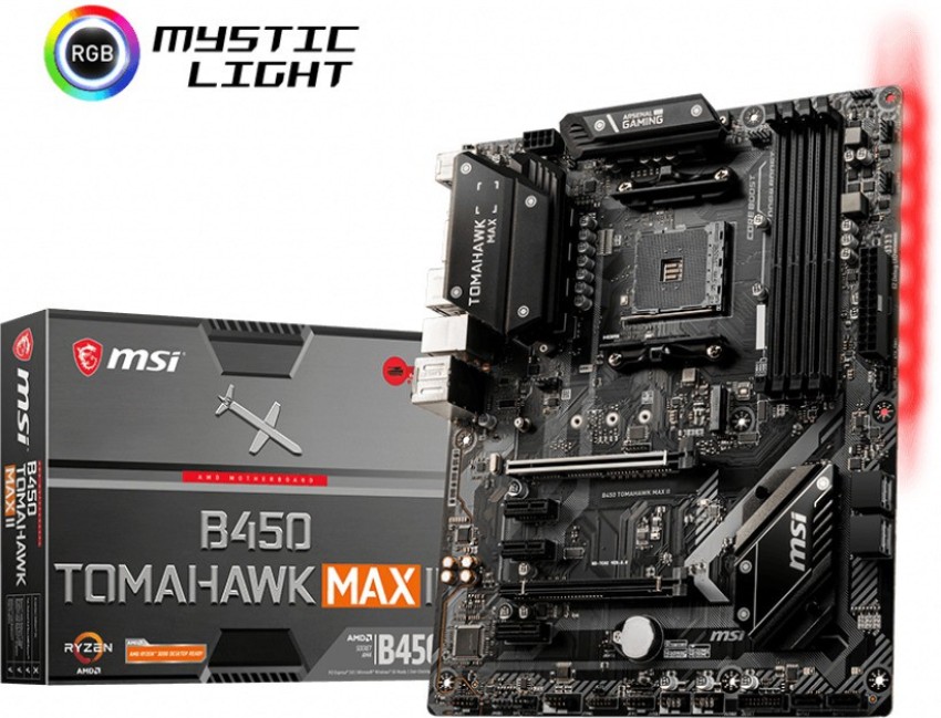 MSI B450 TOMAHAWK MAX II ATX AM4 Gaming Motherboard - MSI 