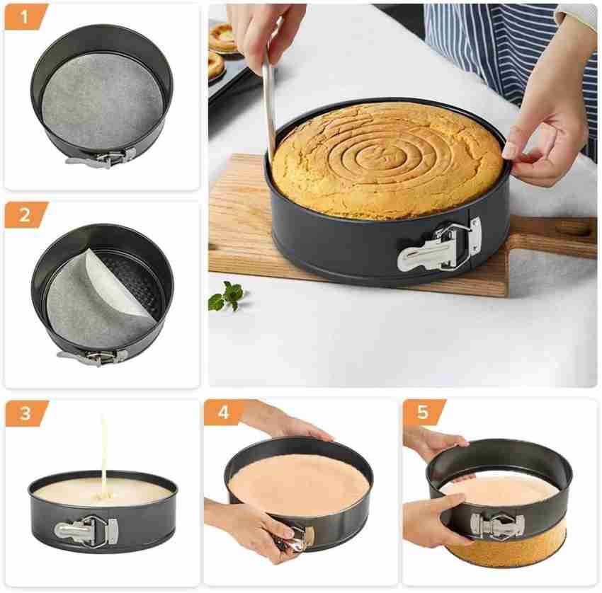 3 Pc Teflon Coated Springform Cake Pan