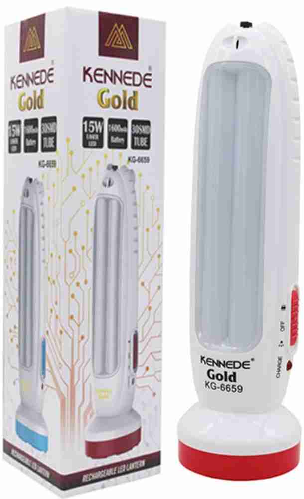 KENNEDE Gold 15W Laser LED Rechargeable Torch With Side 30 SMD Tube Emergency Light Torch Price in India Buy KENNEDE Gold 15W Laser LED Rechargeable Torch With Side 30 SMD Tube Emergency Light Torch o...