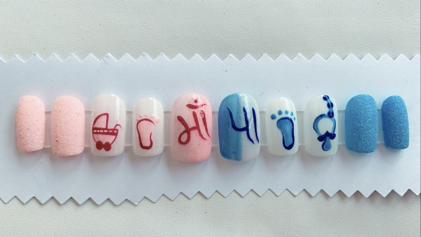 Baby store nail stickers