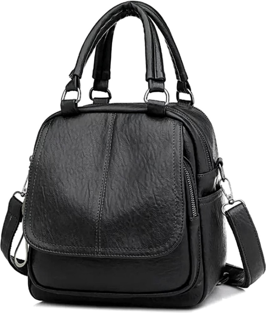 Mini Backpack for Women PU Leather Multifunction Crossbody Bag