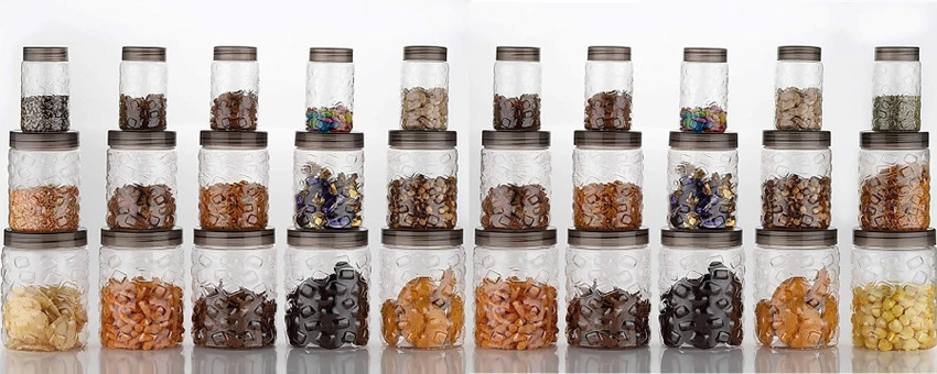 3D METRO SUPER STORE Plastic Grocery Container 300 ml 600 ml