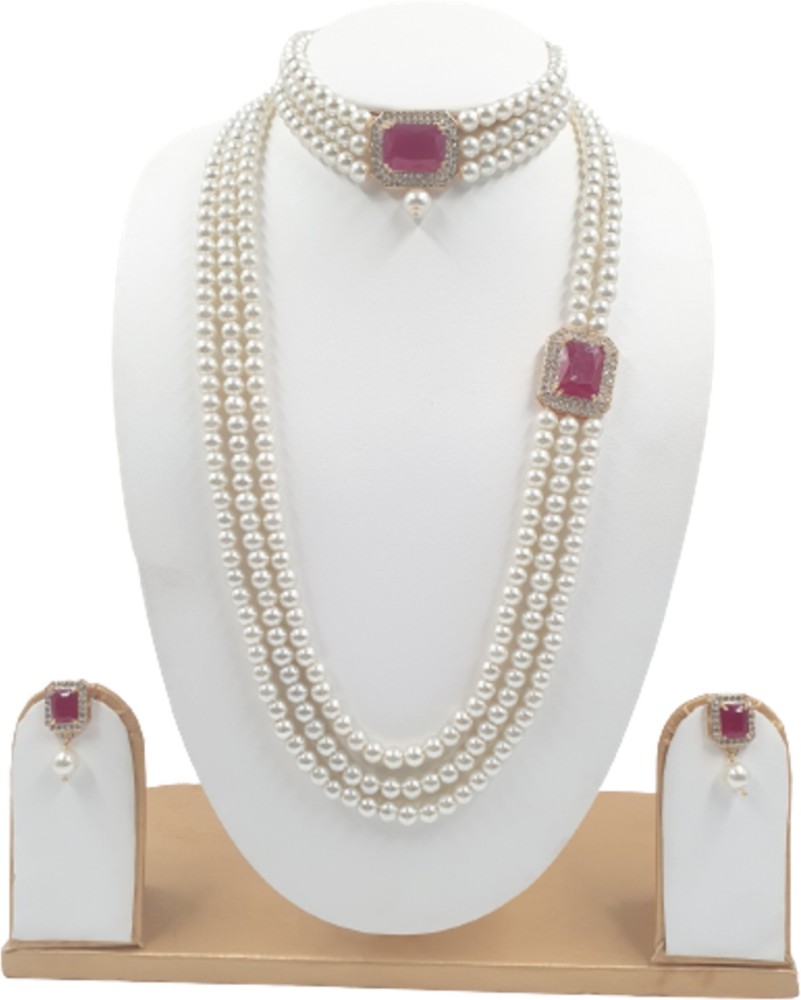 Pearl necklace set hot sale in flipkart