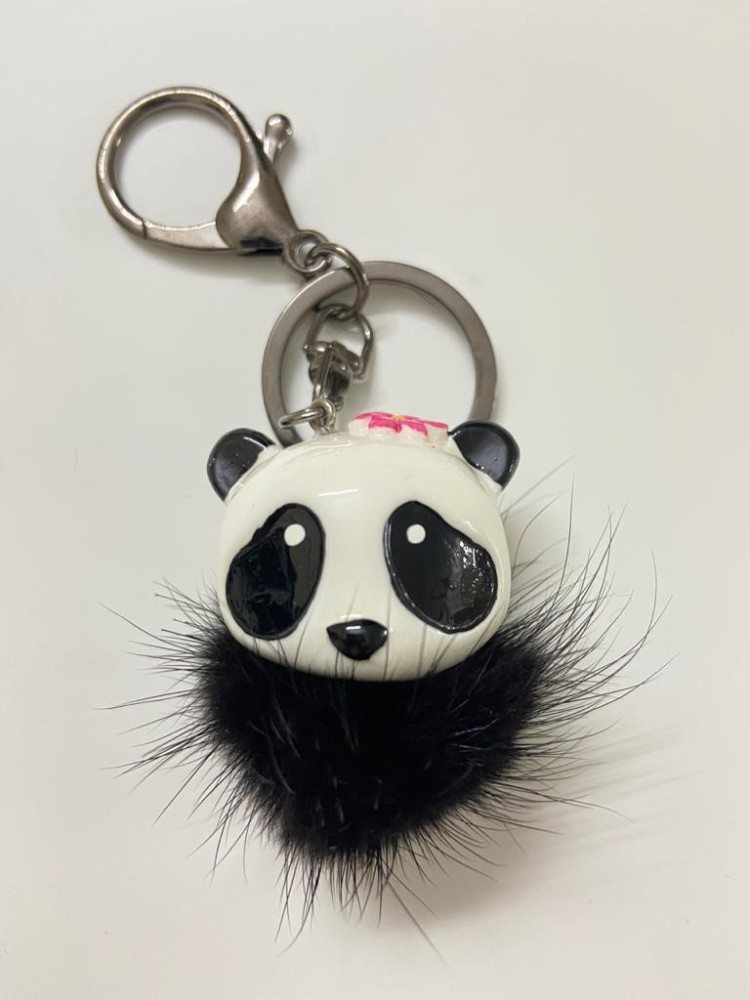 Panda LED Flashlight Keychain