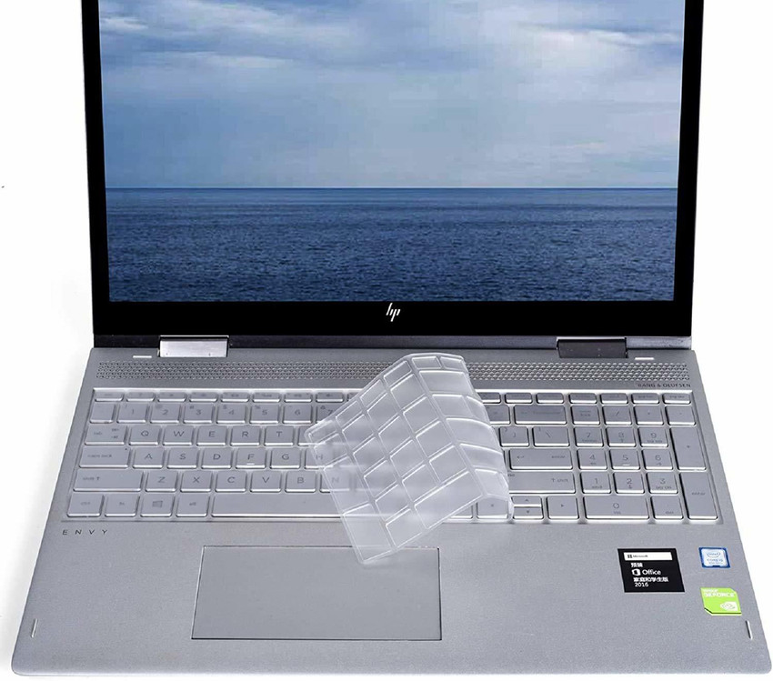 OJOS Ultra Thin TPU Clear Keyboard Cover for 2019 HP Envy x360 15.6 Laptop 2020 2019 HP Pavilion 15.6 2019 HP Envy 17.3 Laptop HP Spectre x360 15 CH011DX Clear Laptop Keyboard Skin Price in India