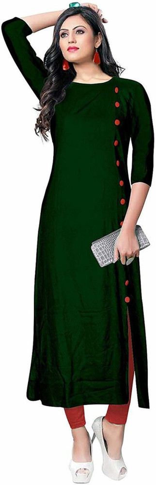 tanvi creation Women Solid Straight Kurta Buy tanvi creation