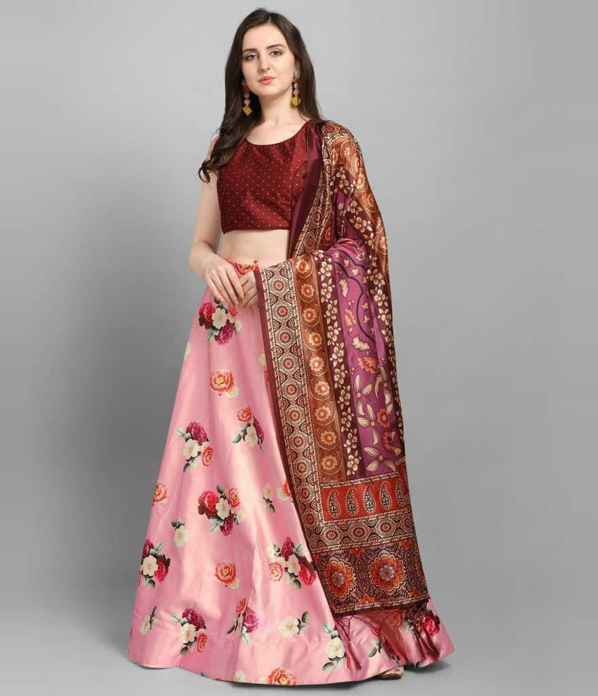 Printed lehenga flipkart outlet