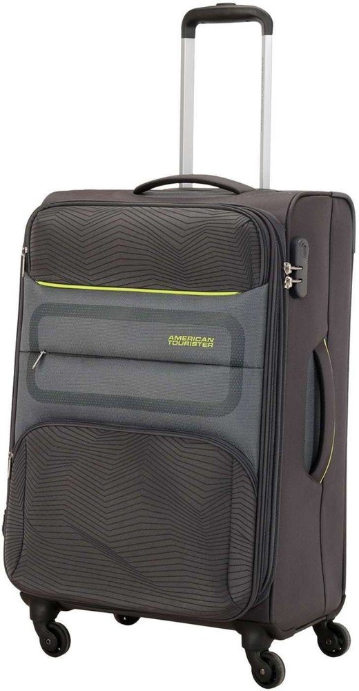 AMERICAN TOURISTER AT CHELSEA SP 56CM GREY Expandable Cabin Suitcase 4 Wheels 22 inch GREY Price in India Flipkart