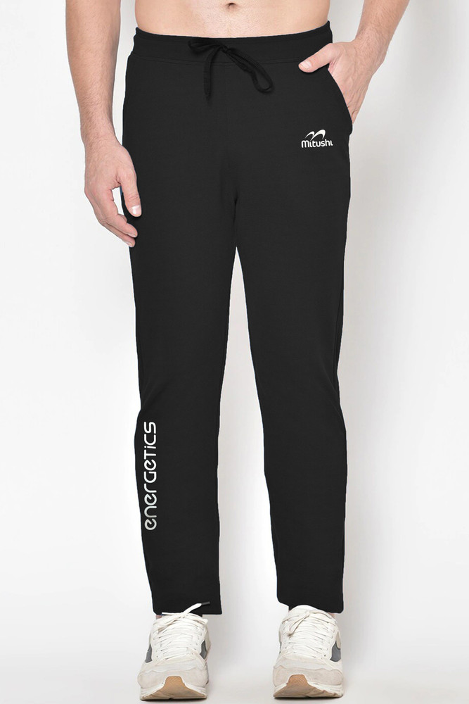 MITUSHI PRODUCTS Solid Men Black Track Pants Buy MITUSHI