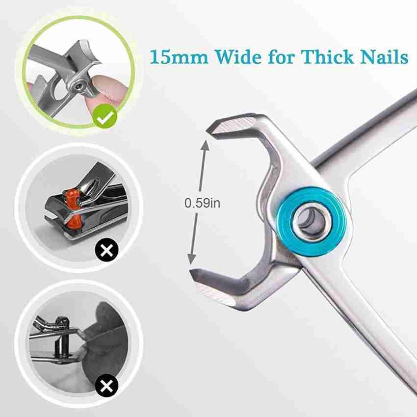 MAYCREATE Nail Clippers For Men Stainless Steel Nail Cutter with Leather  Cover Toenail Clippers for Thick Nails, Professional Nail Cutter at Rs  791.00, Nail Clippers