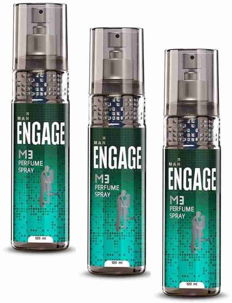 Buy Engage M3 Perfume 120ml 3Pcs FG02 Perfume 360 ml Online In