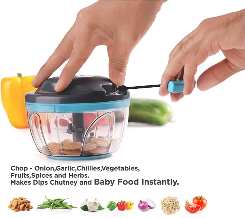 Plastic Multicolor Electric Mini Vegetable Chopper, For Chopping Vegetables