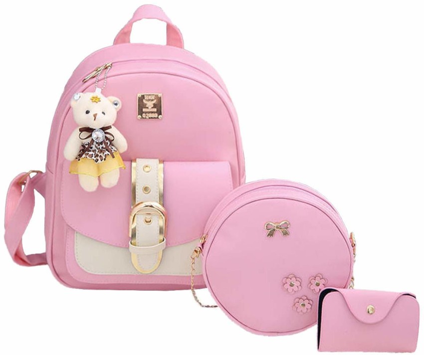 shree shyam enterprises Good Fabric Stylish School/Collage Bag for Girls 12  L Backpack 12 L Backpack Peach - Price in India