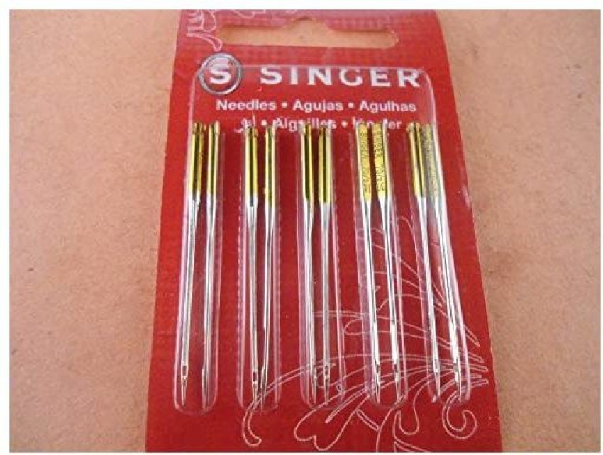 Singer Genuine Ball Point Sewing Machine Needles 2045 Sizes 90/14-10pcs  Pack - Genuine Ball Point Sewing Machine Needles 2045 Sizes 90/14-10pcs  Pack . shop for Singer products in India.