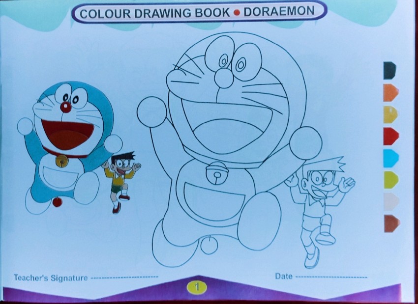 doraemon and nobita drawing easydoraemon drawing colourdoraemon and  nobita Drawing smart painting  YouTube
