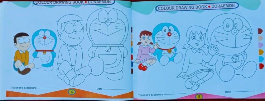 Colour Drawing Book Doraemon For Nursery Kid's: Buy Colour Drawing Book  Doraemon For Nursery Kid's by Editorial Team at Low Price in India