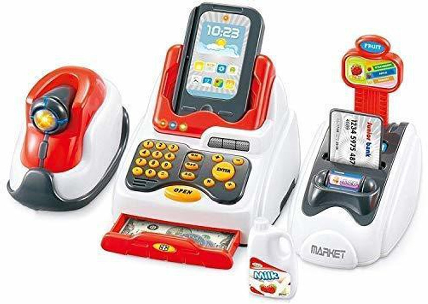 Smartcraft Toy Cash Register for Kids with Checkout Scanner Card