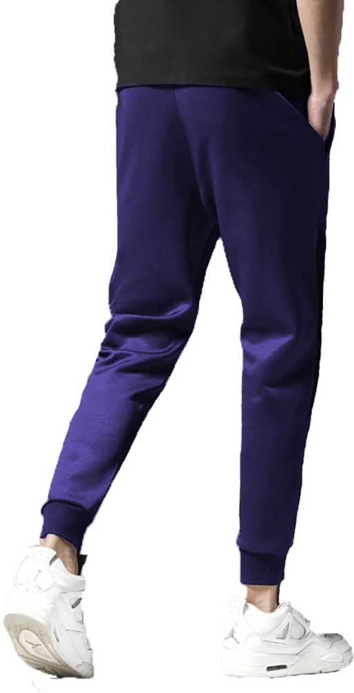 Joggers Park Solid Men Grey, Blue Track Pants - Buy Joggers Park Solid Men  Grey, Blue Track Pants Online at Best Prices in India