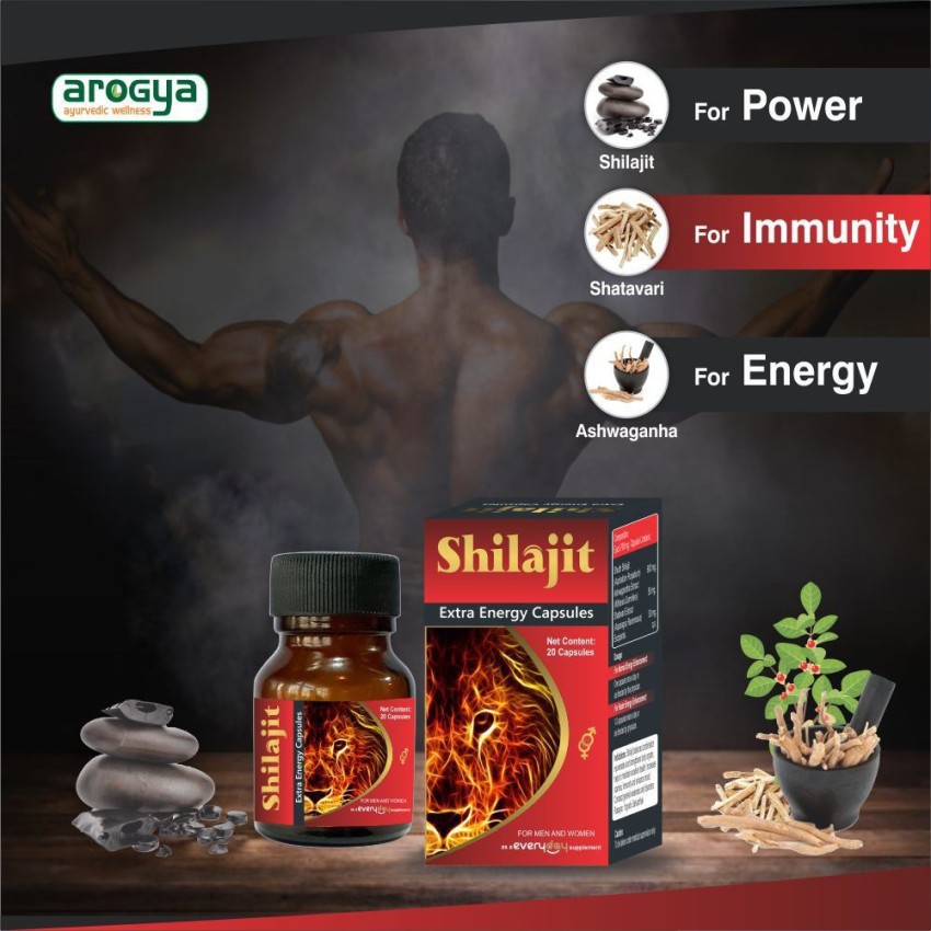 AROGYA Shilajit Extra Energy Capsules for Men and Women Price in India - Buy  AROGYA Shilajit Extra Energy Capsules for Men and Women online at