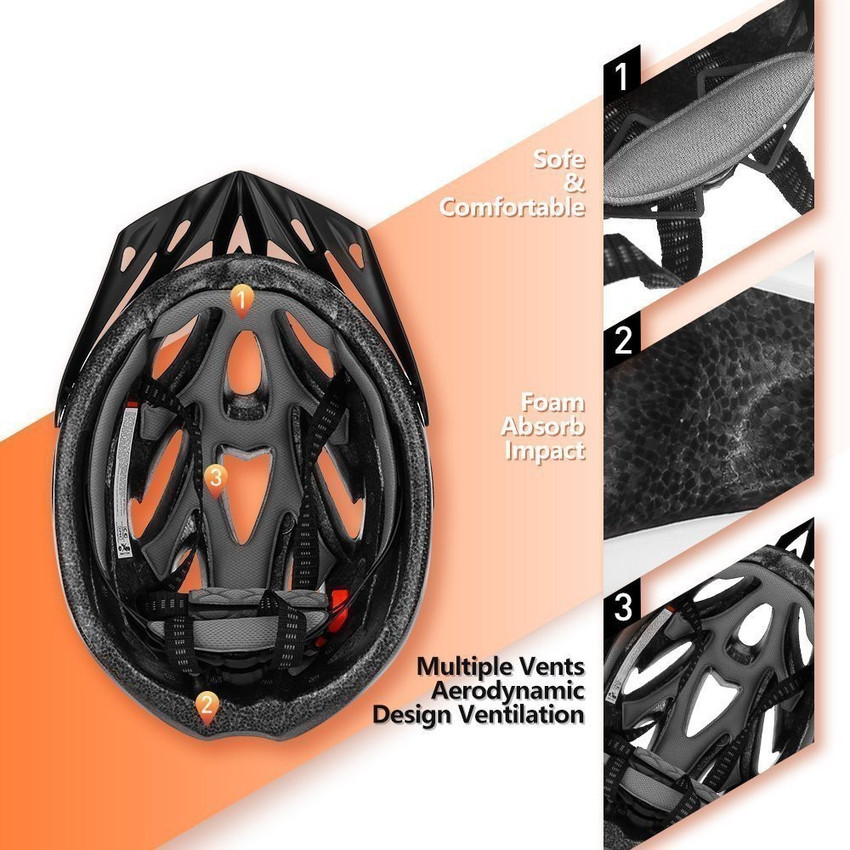 Bicycle helmet strap clearance