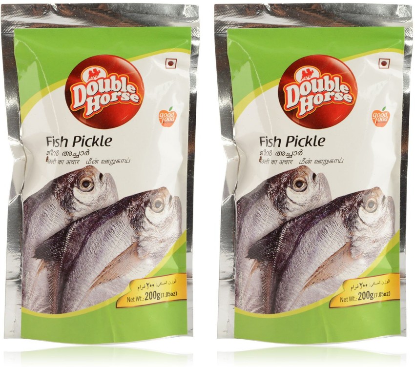 Double Horse Fish Pickle - 200 g (Pack of 2) Fish Pickle Price in India -  Buy Double Horse Fish Pickle - 200 g (Pack of 2) Fish Pickle online at