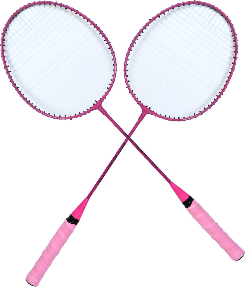Pink badminton racket on sale
