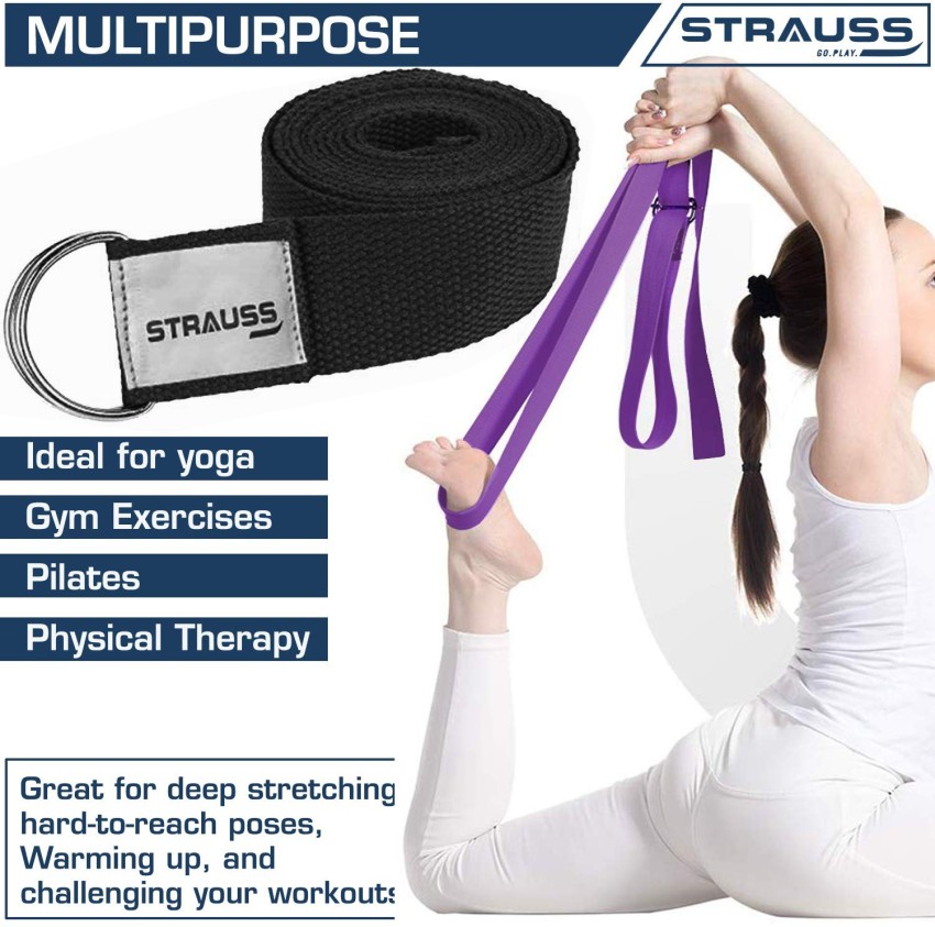 DreamPalace Yoga Stretch Belt / Strap Best for Daily Stretching, Yoga,  Physical Therapy Cotton Yoga Strap Price in India - Buy DreamPalace Yoga  Stretch Belt / Strap Best for Daily Stretching, Yoga